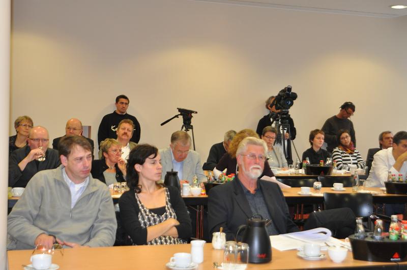 Journalisten Teilnehmer der Pressekonferenz